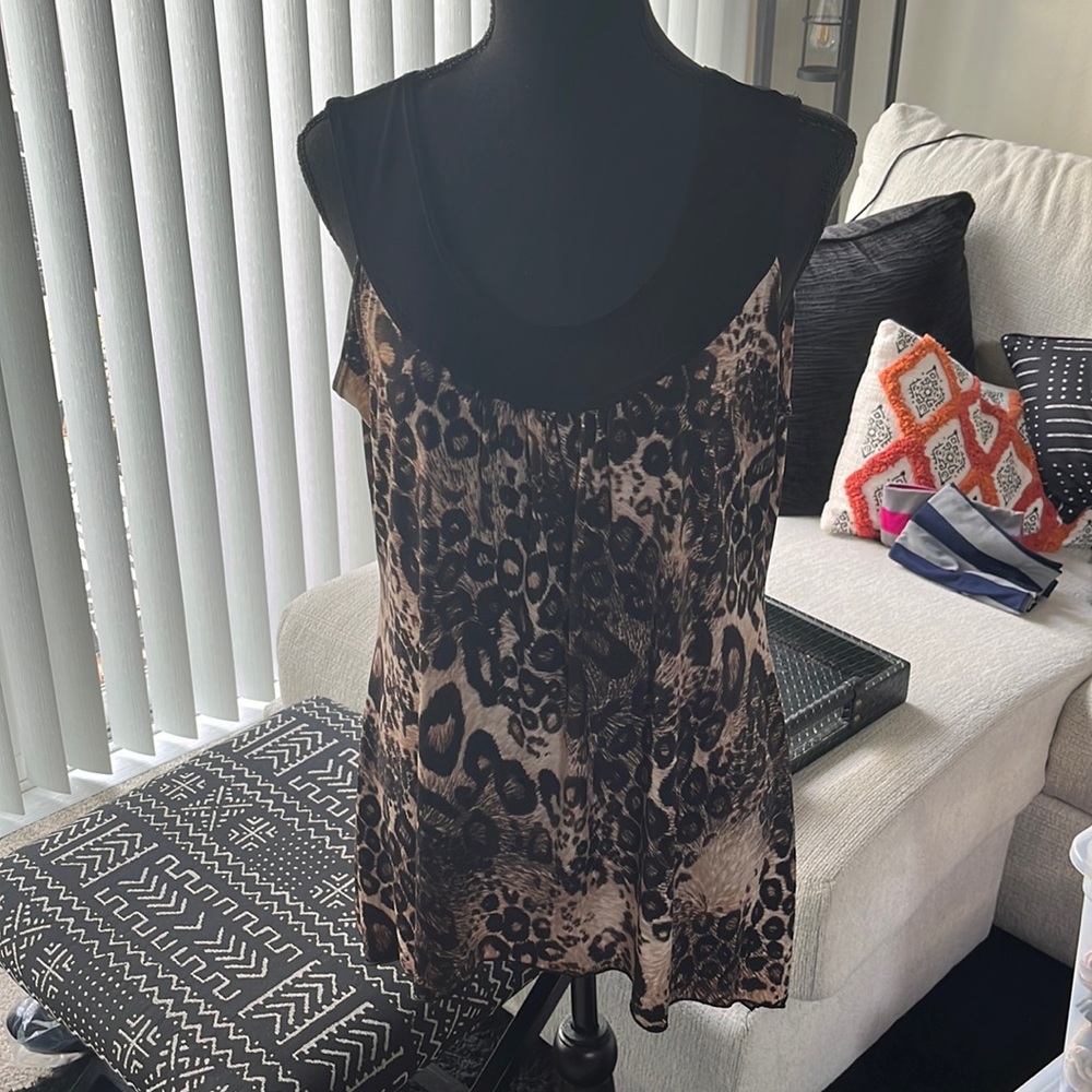 Claudia Richard | Leopard Print Sleeveless Blouse
